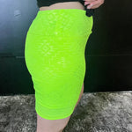 Highlighter Neon Biker Aztec Athletic Shorts
