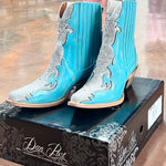 Turquoise Crystal Dan Post Leather Boot