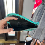 Turquoise Leather Tooled Sunglasse Case