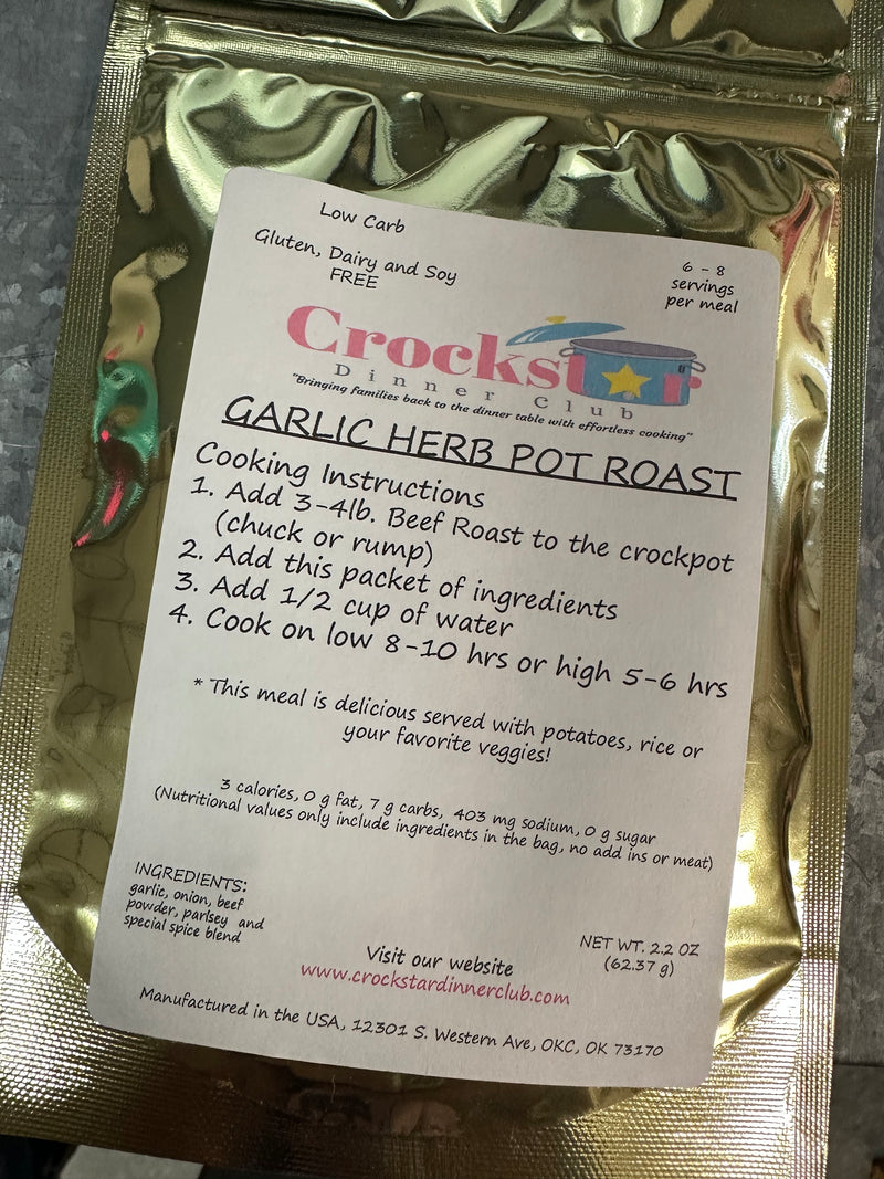 Garlic Herb Pot Roast Crockstar