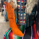 Orange Out West Leather Dingo Boot