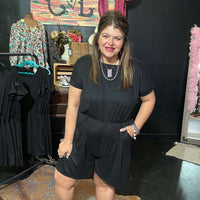 Black Shorts Romper