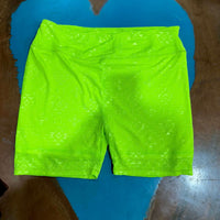 Highlighter Neon Biker Aztec Athletic Shorts99