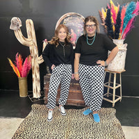 Around The Track Checkered Joggers - Country Lace Boutique