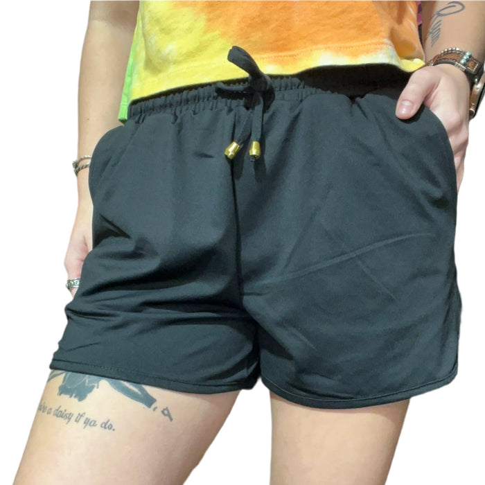 Black After Dark Athletic Shorts w/Pockets - Country Lace Boutique