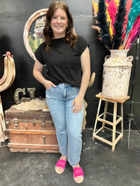 Black Loose fit Top - Country Lace Boutique