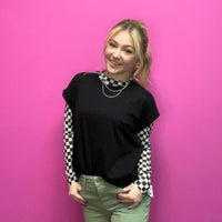 Black Loose fit Top - Country Lace Boutique