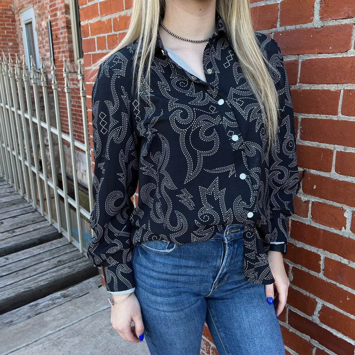 Boot Scootin Button Up / Small - Country Lace Boutique