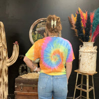 Boxy Tie Dye Crop Top - Country Lace Boutique