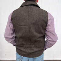 Dark Brown PANHANDLE SOLID MONTANA VEST - Country Lace Boutique