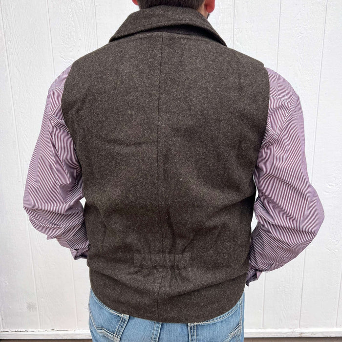 Dark Brown PANHANDLE SOLID MONTANA VEST - Country Lace Boutique