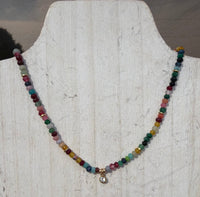 Fancy Multi Colored Beaded Fashion Necklace - Country Lace Boutique