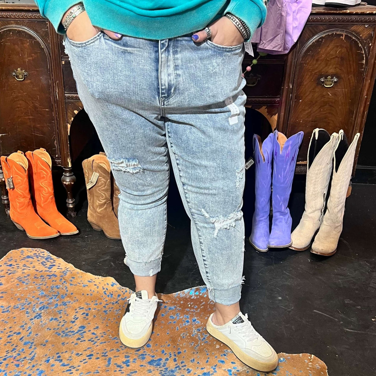 Light wash Judy Blue Skinny Jean - Country Lace Boutique