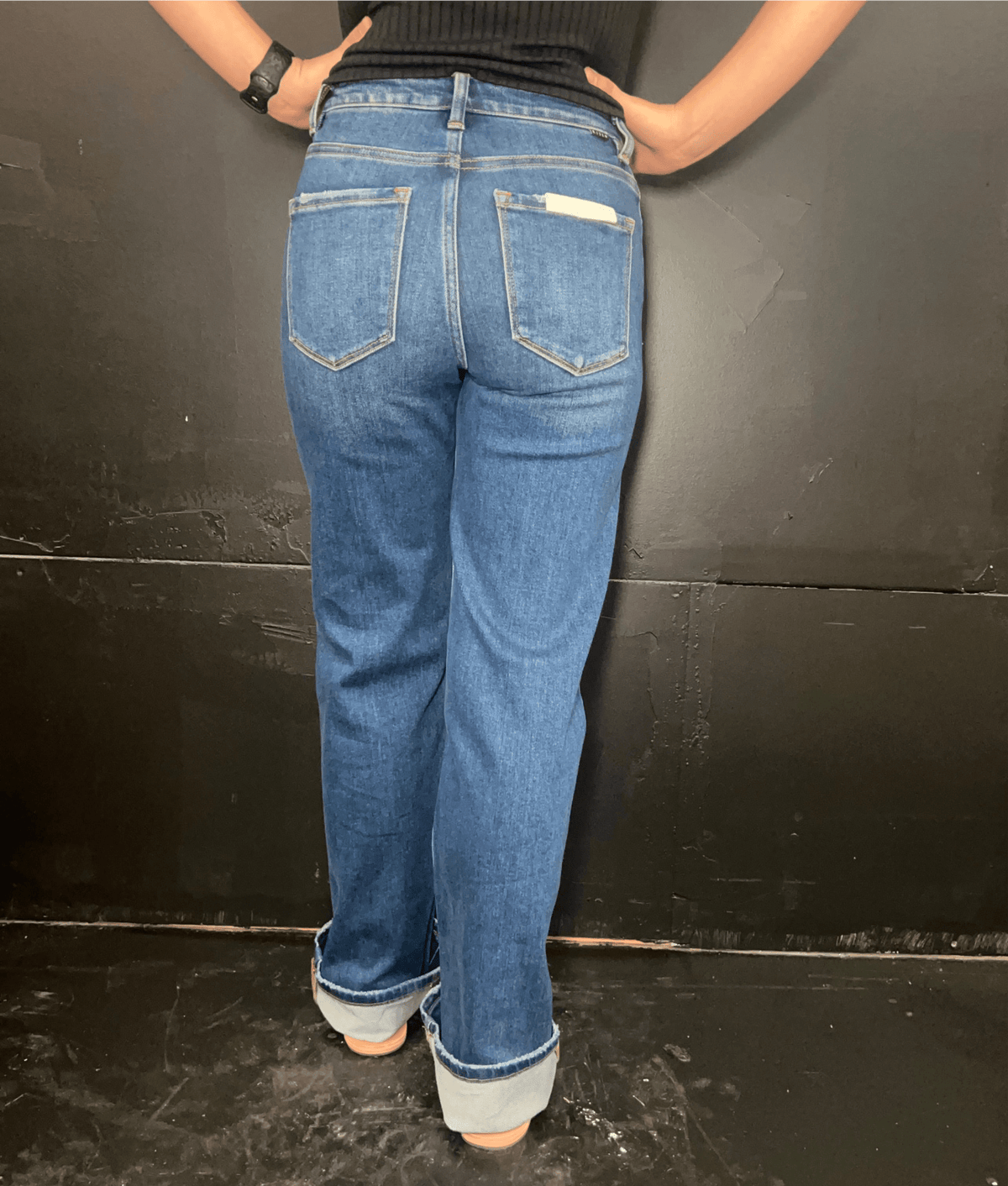 Medium Wash High - Rise Straight Risen Jeans - Country Lace Boutique