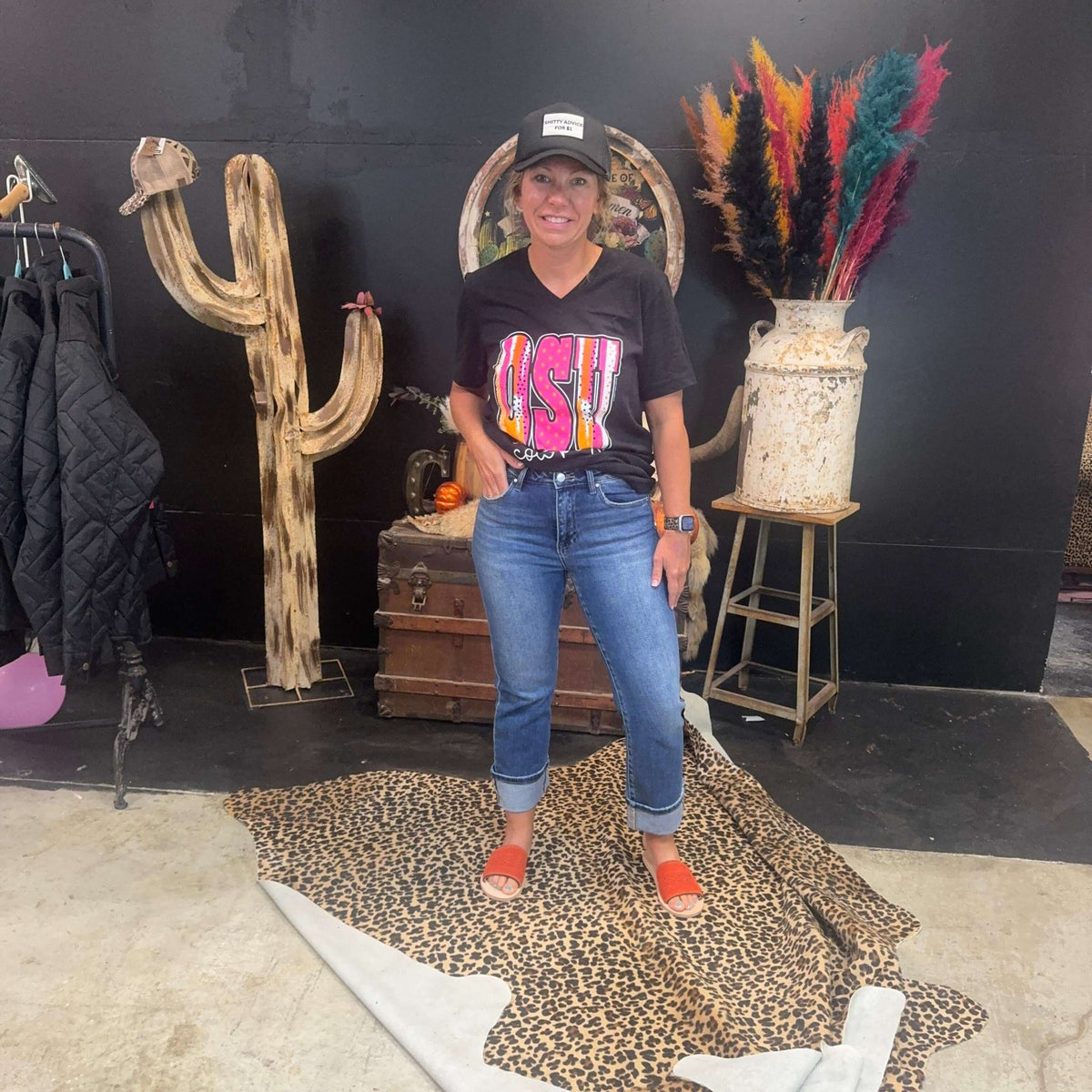 Medium Wash No Hole Risen Straight Cuffed Perfect Jeans - Country Lace Boutique