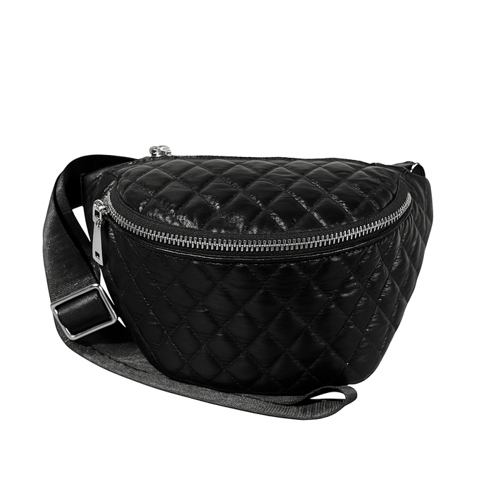 Metallic Black Fanny Pack - Country Lace Boutique