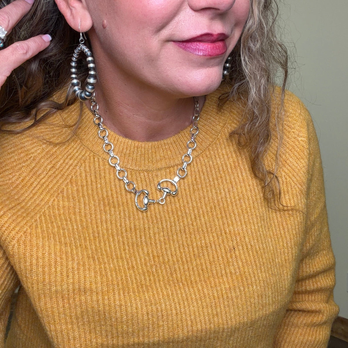 Mustard Yellow Soft Ribbed Crew Neck Long Sleeve Sweater - Country Lace Boutique