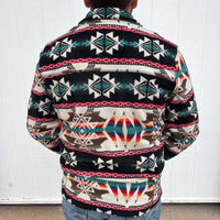 Natural Powder River Aztec Printed Fleece Pullover | youth large - Country Lace Boutique