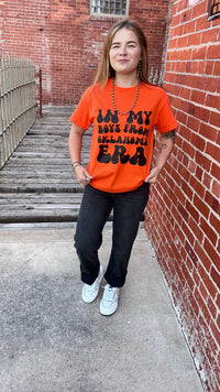 Orange Boys from Oklahoma T-shirt - Country Lace Boutique