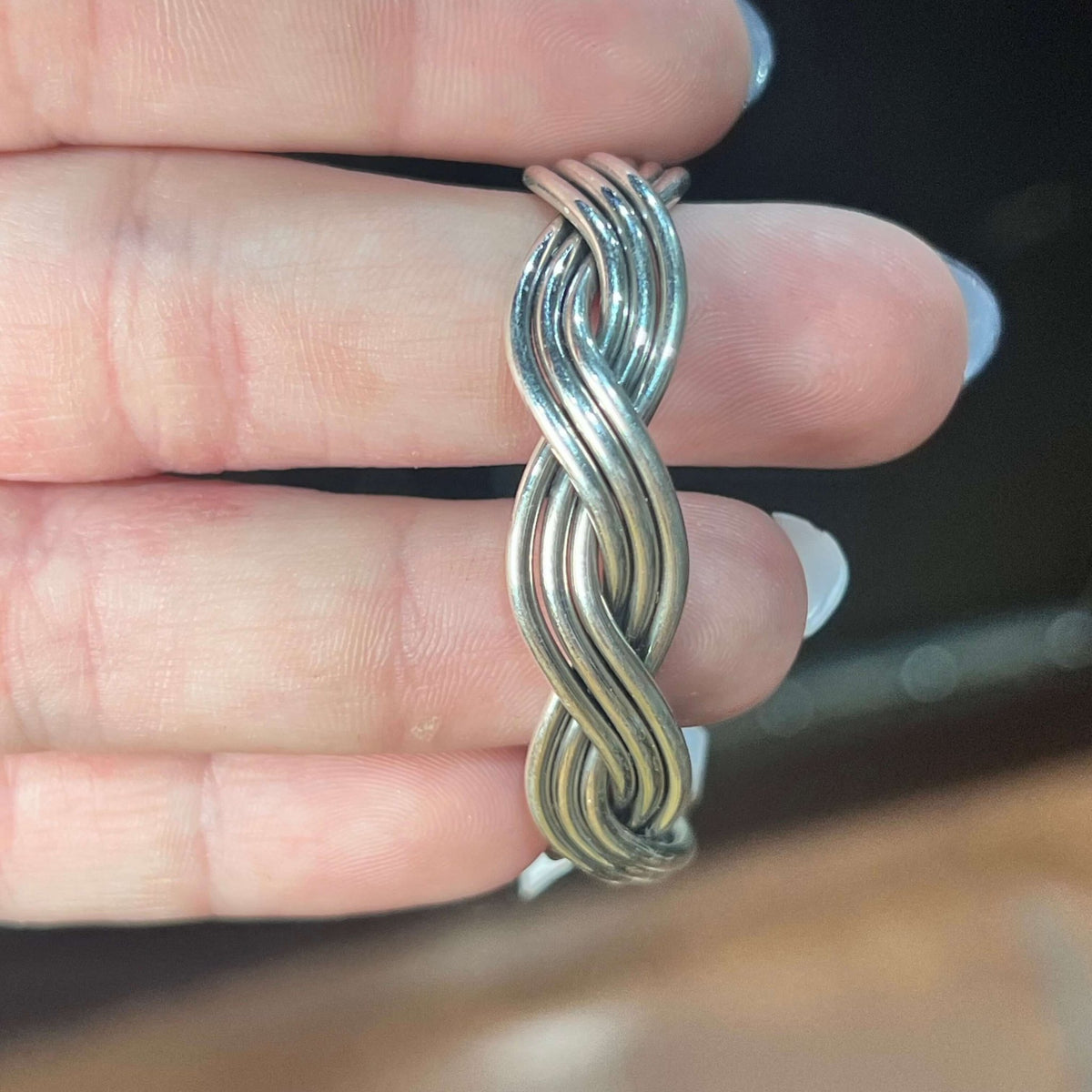 Sterling Silver Twisted Kid Cuff Sterling Silver Bracelet - Country Lace Boutique