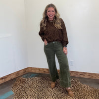 Super Soft Leopard Oversized Sweat Shirt - Country Lace Boutique
