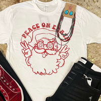 Peace on Earth Santa T-shirt