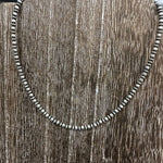 14 inch 3mm Navajo Pearl & Saucer Genuine Necklace.