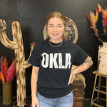 Black OKLA Crew Neck T-shirt