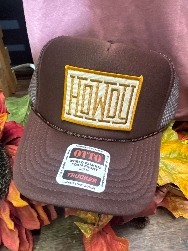 Brown Howdy Custom Trucker Hat