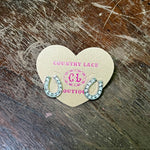 Sparkly Silver Horse Shoe Post Fashion Earrings