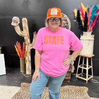 Azalea Pink State Crew Neck T-shirt / XL