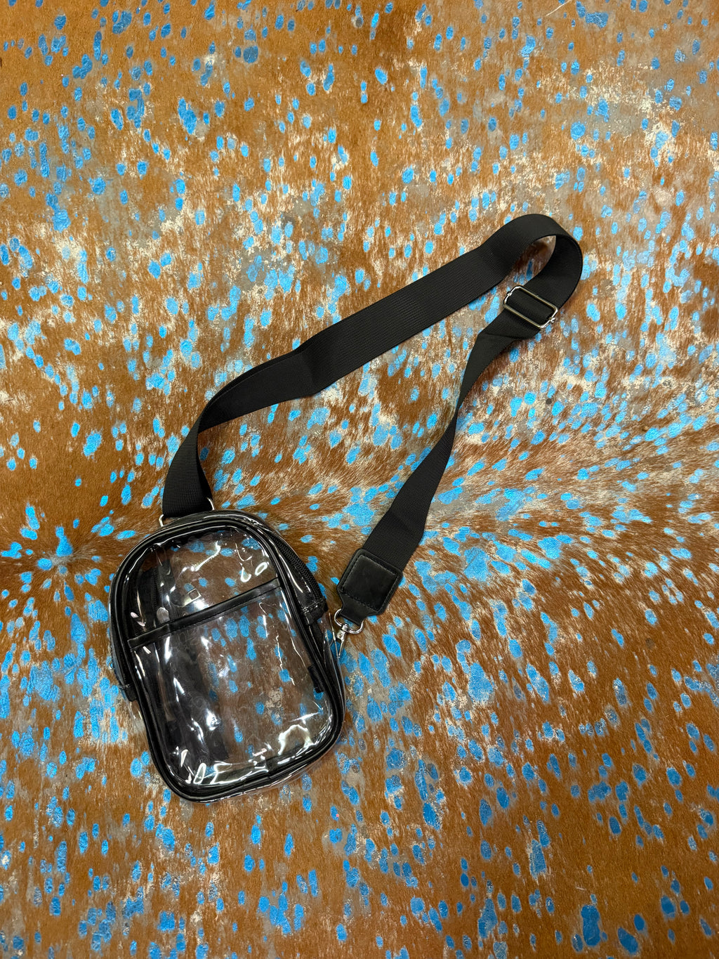 Clear Black Cross Body Pack / Purse
