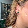 Little Green Crystal Stud Fashion Earring