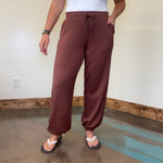 Super Soft Chestnut Brown with Draw String Joggers
