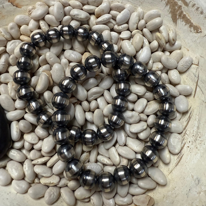 10mm Navajo Pearl Stretchy Genuine Bracelet