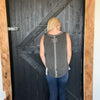 Charcoal Gray Inside Out Flowy Tank Top