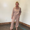 Super Soft Dark Taupe with Draw String Joggers