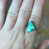 Unique Light Green Turquoise Genuine Ring