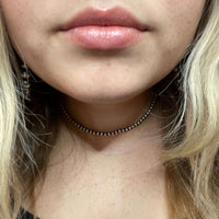 14 inch 4mm Navajo Pearl Sterling Silver Necklace - Country Lace Boutique