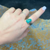 Unique Turquoise Genuine Ring Size 8.5