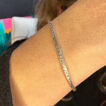 Thin Stamped Cuff Genuine Bracelet