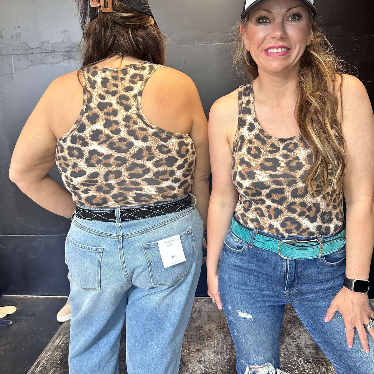Animal Print Tank Top Bodysuit