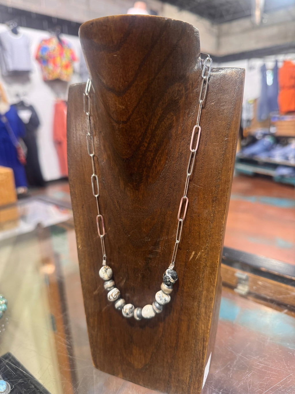 アクセサリー Navajo Pearl Silver Bead Necklace 60cm 60 inch 4, 5, 6, & 8mm Navajo Pearl Sterling Silver Necklace