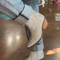 Silver Rhinestone Dingo Boot (DS)