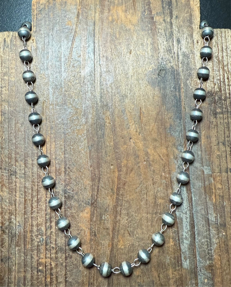 18 inch 8mm Contemporary Navajo Pearl Genuine Necklace1