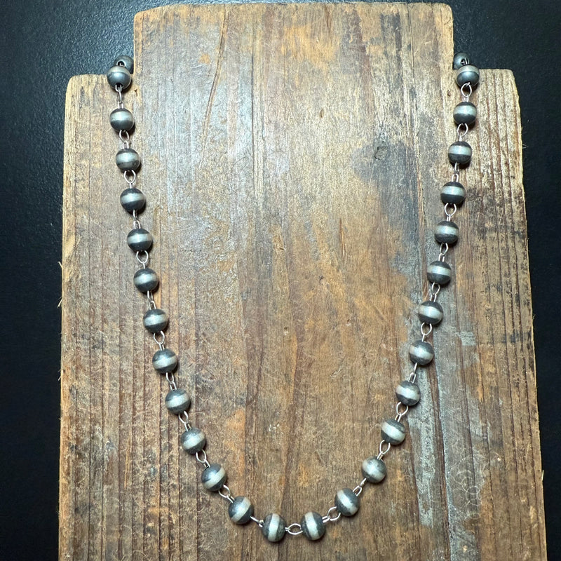 18 inch 8mm Contemporary Navajo Pearl Genuine Necklace