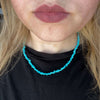 18 inch Blue Chunky Genuine Necklace5