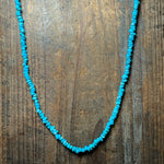 18 inch Blue Chunky Genuine Necklace