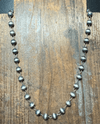 19 inch 8mm Contemporary Navajo Pearl Sterling Silver Necklace - Country Lace Boutique