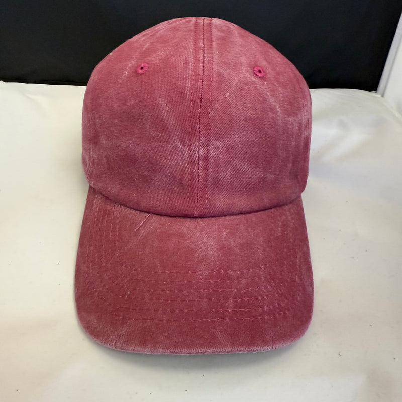 Solid Faded Burgundy Hat